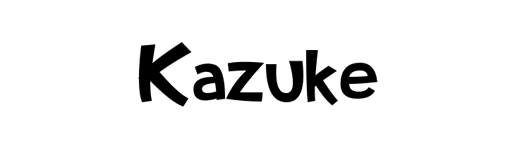 Kazuke  Descarca Fonturi Gratis