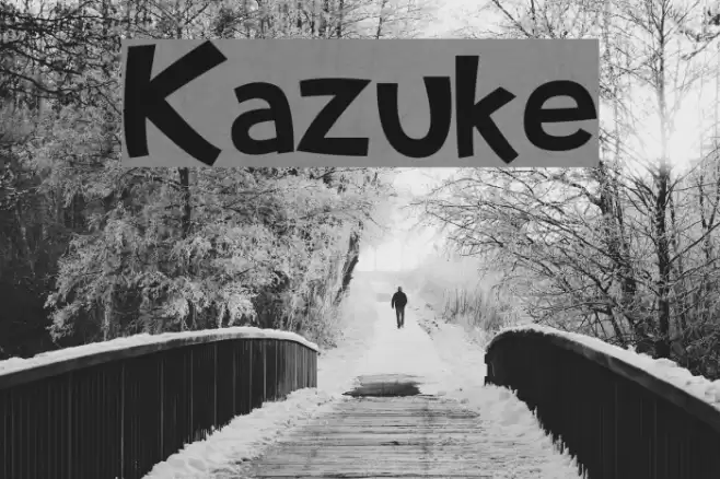 Kazuke Font examples