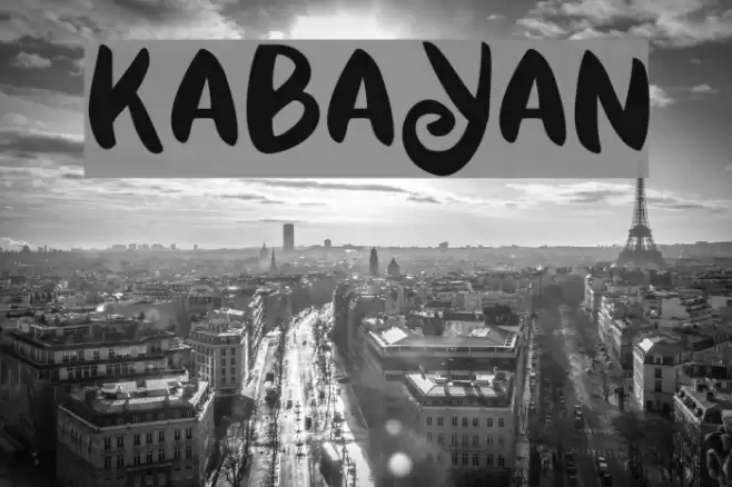 kabayan Font examples