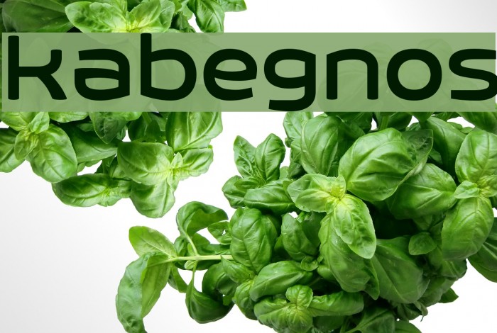 kabegnos Font examples