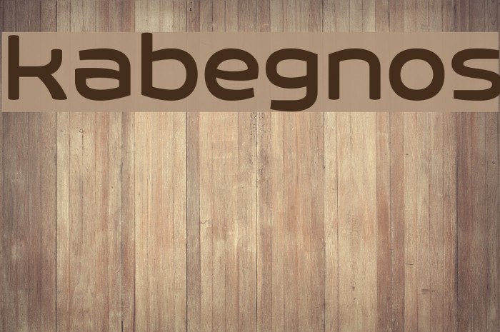 kabegnos Font examples
