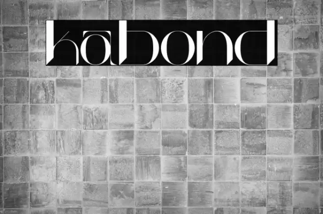 kabond Font examples
