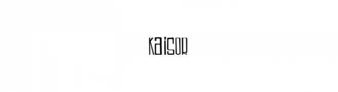 kaisor  Frei Schriftart Herunterladen