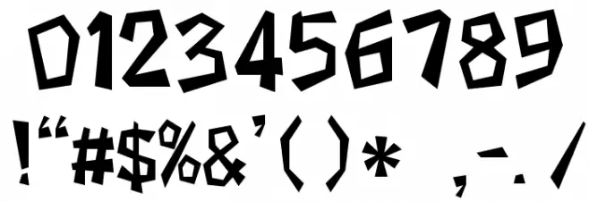 kakukaku1 Font OTHER CHARS