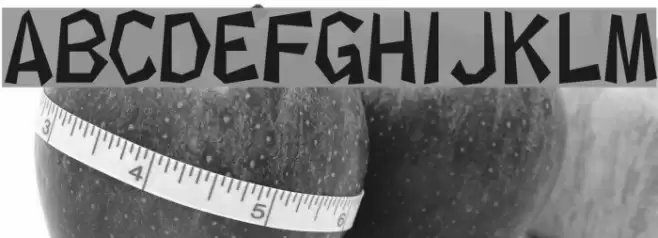 kakukaku1 Font examples