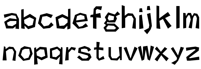 kakukaku1 Font LOWERCASE