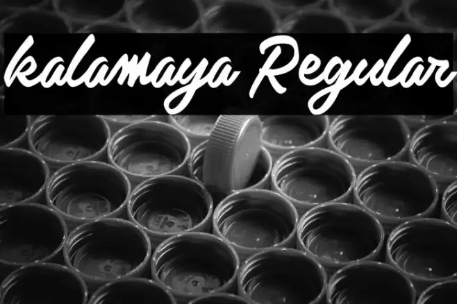 kalamaya Regular Font examples