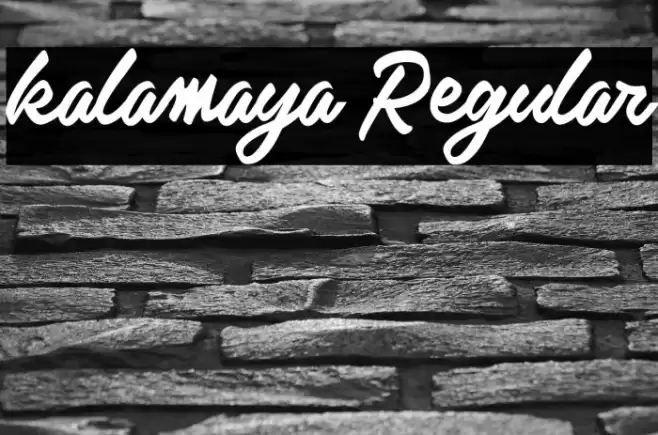 kalamaya Regular Font examples