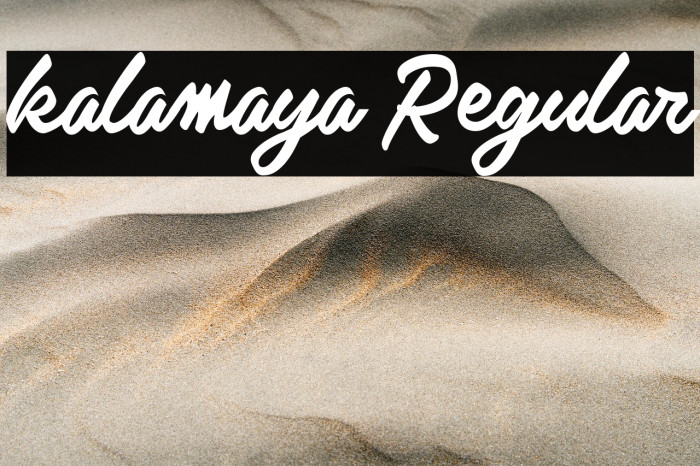 kalamaya Regular Example 3