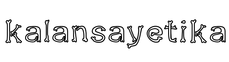 kalansayetika Font