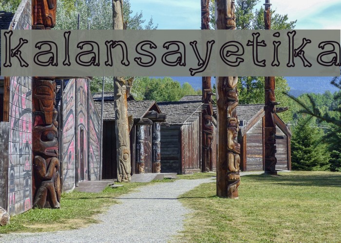 kalansayetika Font examples