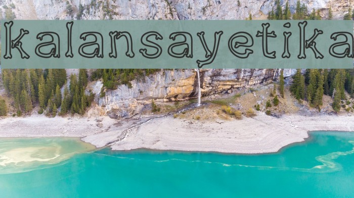 kalansayetika Font examples