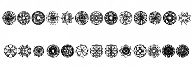 kaleidoscopic Mind Schriftart Groß