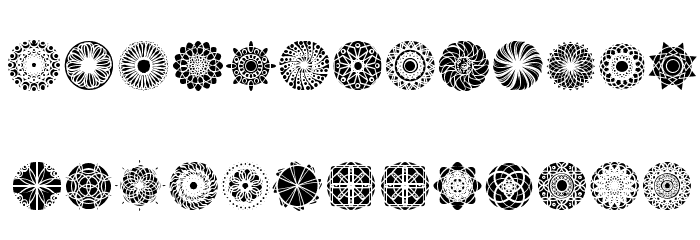 kaleidoscopic Mind Font LOWERCASE