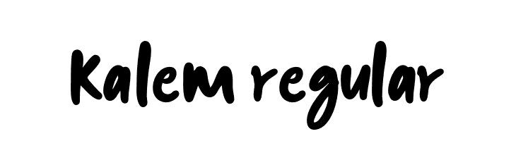 kalem-Regular  Free Fonts Download