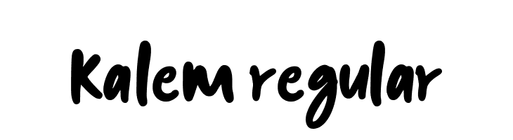 kalem-Regular  Frei Schriftart Herunterladen