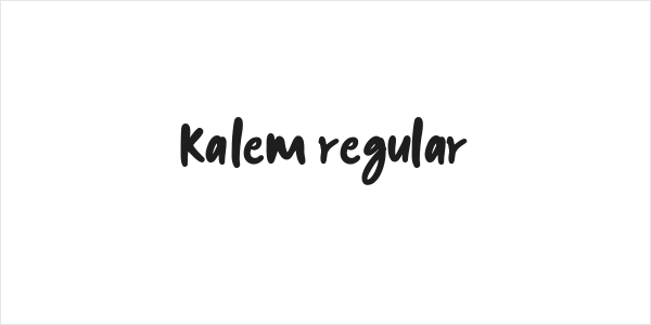 kalem-Regular Logo