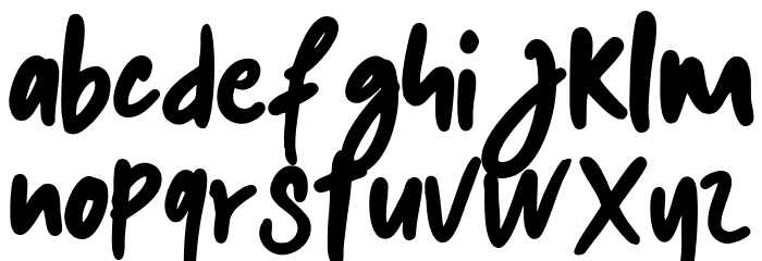 kalem-Regular Font LOWERCASE