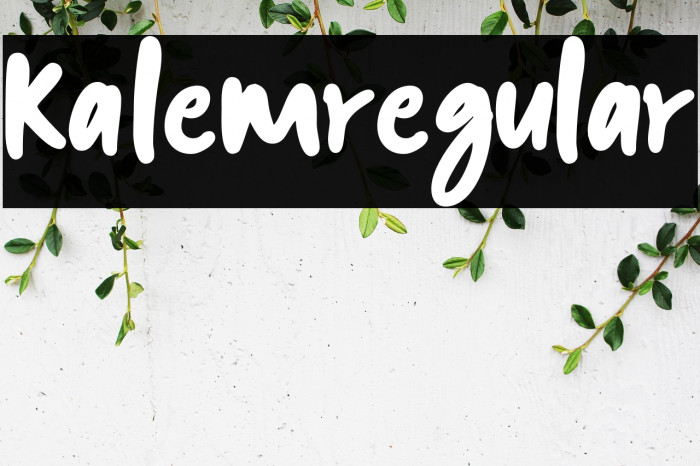 kalem-Regular Example 2