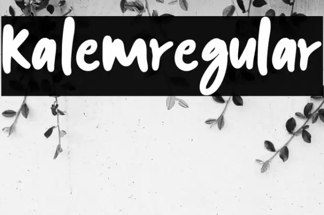 kalem-Regular Font examples