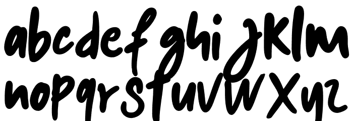 kalem-Regular Font LOWERCASE