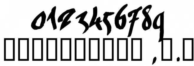 kaliGraff Font OTHER CHARS