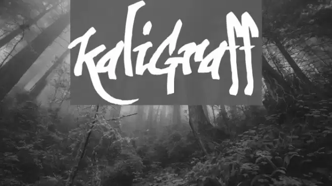 kaliGraff Font examples