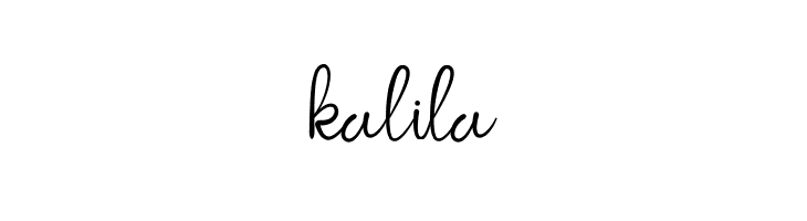 kalila  नि: शुल्क फ़ॉन्ट्स डाउनलोड