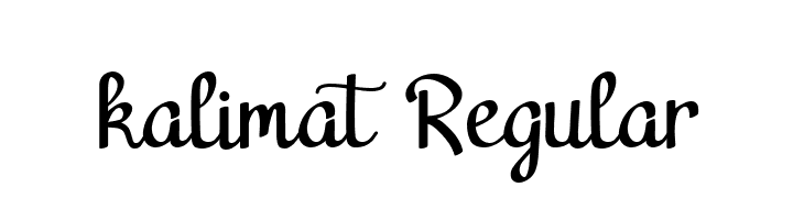 kalimat Regular  フリーフォントのダウンロード