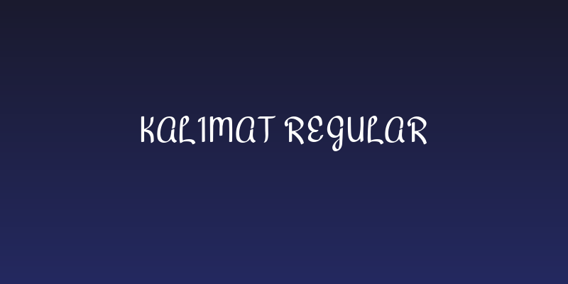 kalimat Regular Social Header