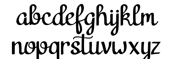 kalimat Regular Font LOWERCASE