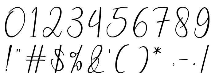 kallita Font OTHER CHARS