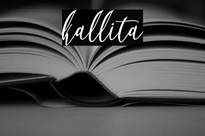 kallita Font examples