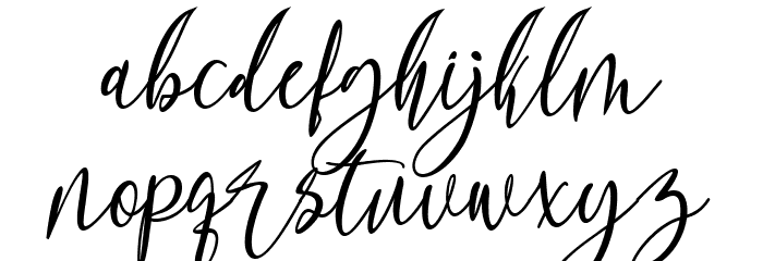 kallita Font LOWERCASE