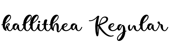 kallithea Regular  Descarca Fonturi Gratis