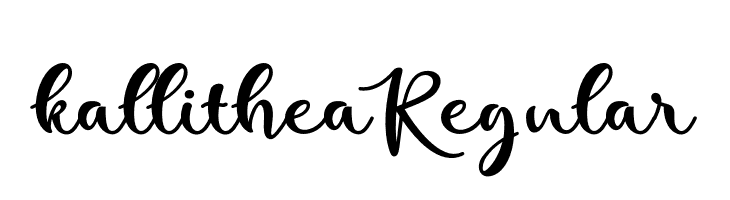 kallithea Regular  Descarca Fonturi Gratis