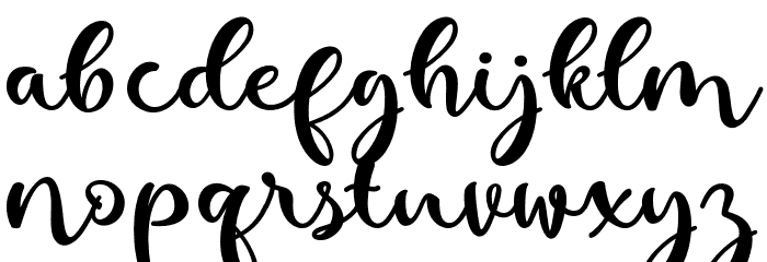 kallithea Regular Font LOWERCASE