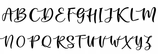 kallithea Regular Font Litere mari