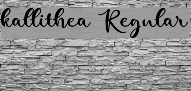 kallithea Regular Font examples