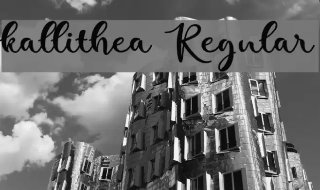 kallithea Regular Font examples