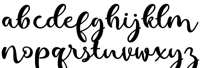 kallithea Regular Font LOWERCASE