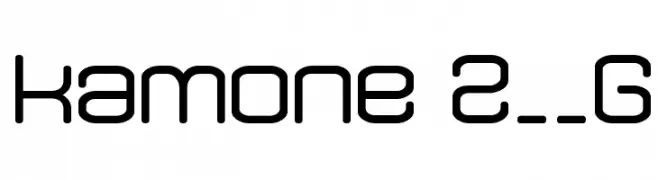 kamone 2__G  Fuentes Gratis Descargar