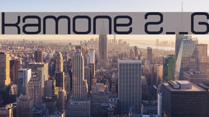 kamone 2__G Font examples