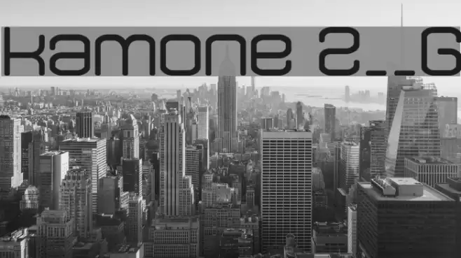 kamone 2__G Font examples