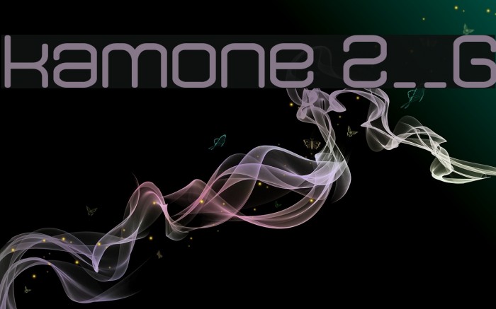 kamone 2__G Font examples