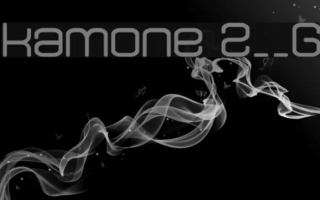 kamone 2__G Font examples
