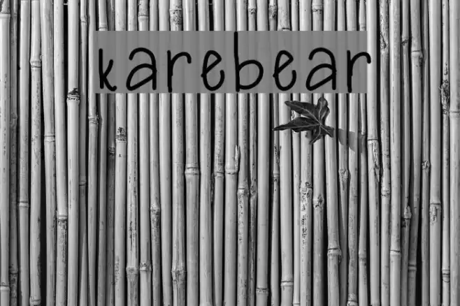 karebear Font examples