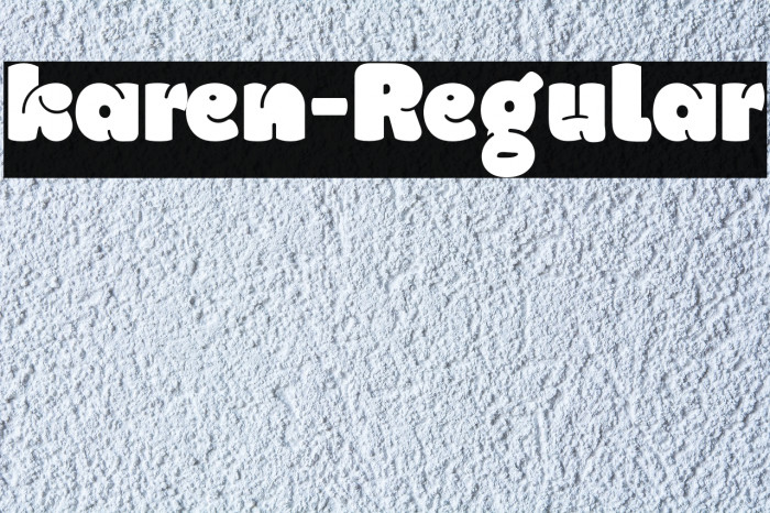 karen-Regular Font examples