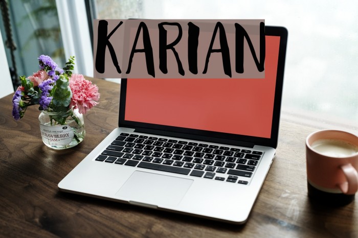 karian Font examples