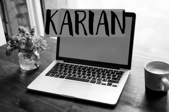 karian Font examples